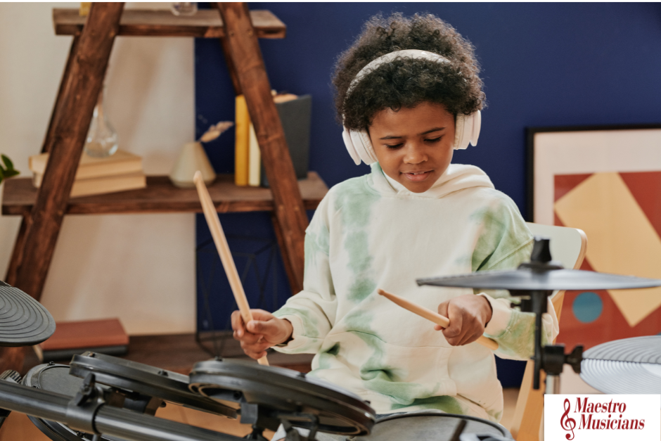 Drum Lessons in Cleveland with teacher guidance