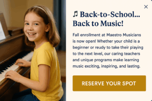 Back to School Music Popup